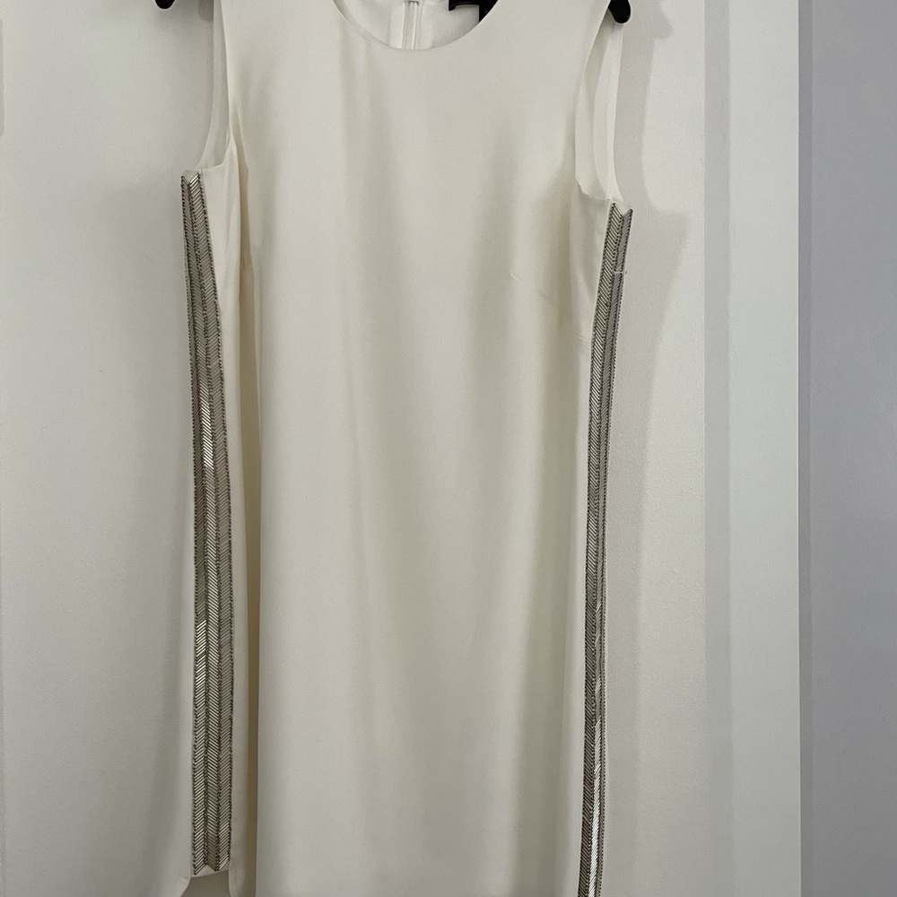Straight BCBG beaded side dress
